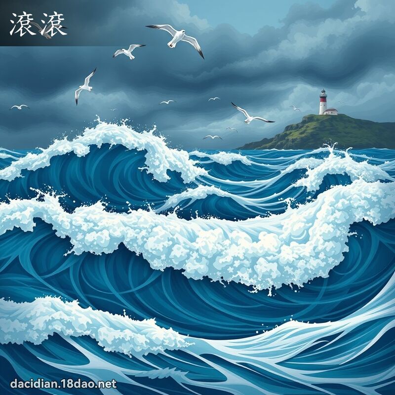滚滚 - 国语大辞典配图