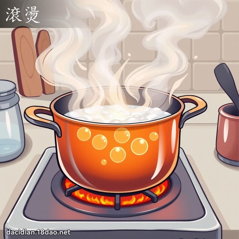 滾燙 - 國語大辭典配圖