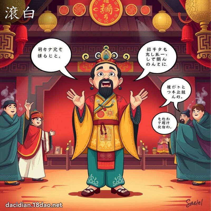 滾白 - 國語大辭典配圖
