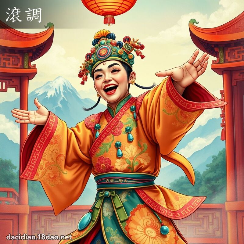 滾調 - 國語大辭典配圖