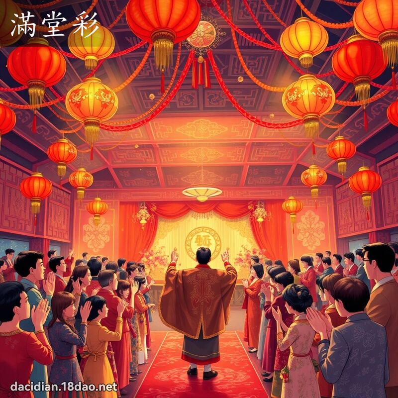 满堂彩 - 国语大辞典配图