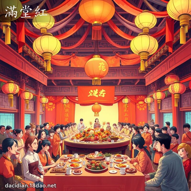 满堂红 - 国语大辞典配图