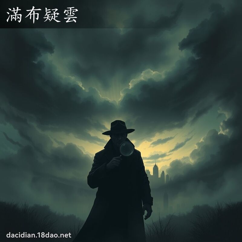 满布疑云 - 国语大辞典配图