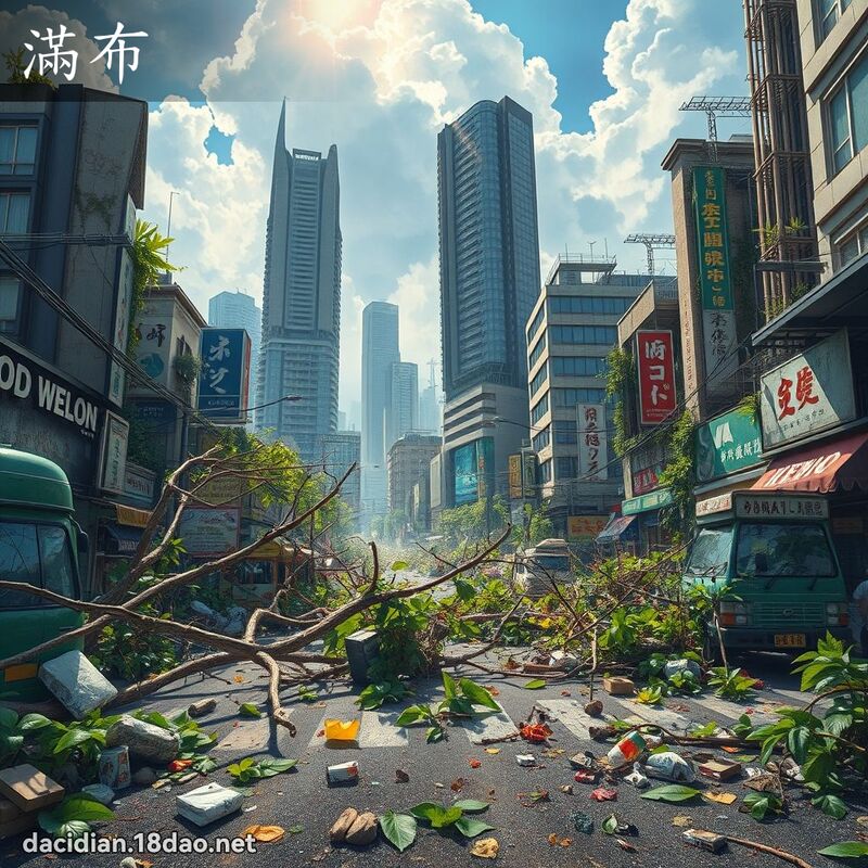 滿布 - 國語大辭典配圖