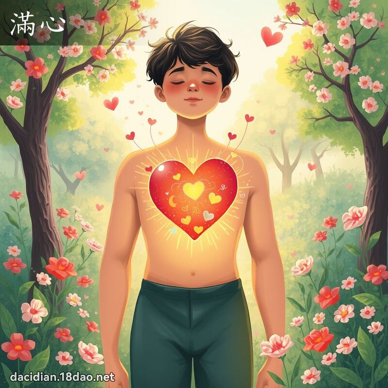 滿心 - 國語大辭典配圖