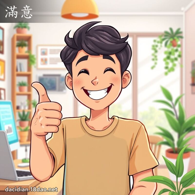 满意 - 国语大辞典配图