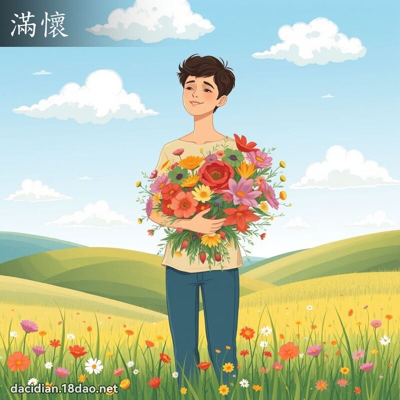 滿懷 - 國語大辭典配圖