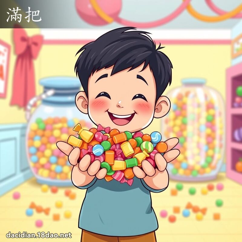 滿把 - 國語大辭典配圖