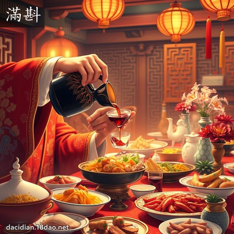 满斟 - 国语大辞典配图