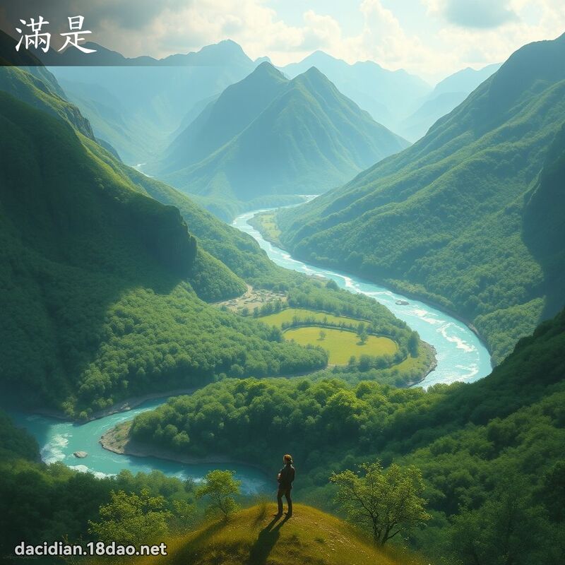 滿是 - 國語大辭典配圖