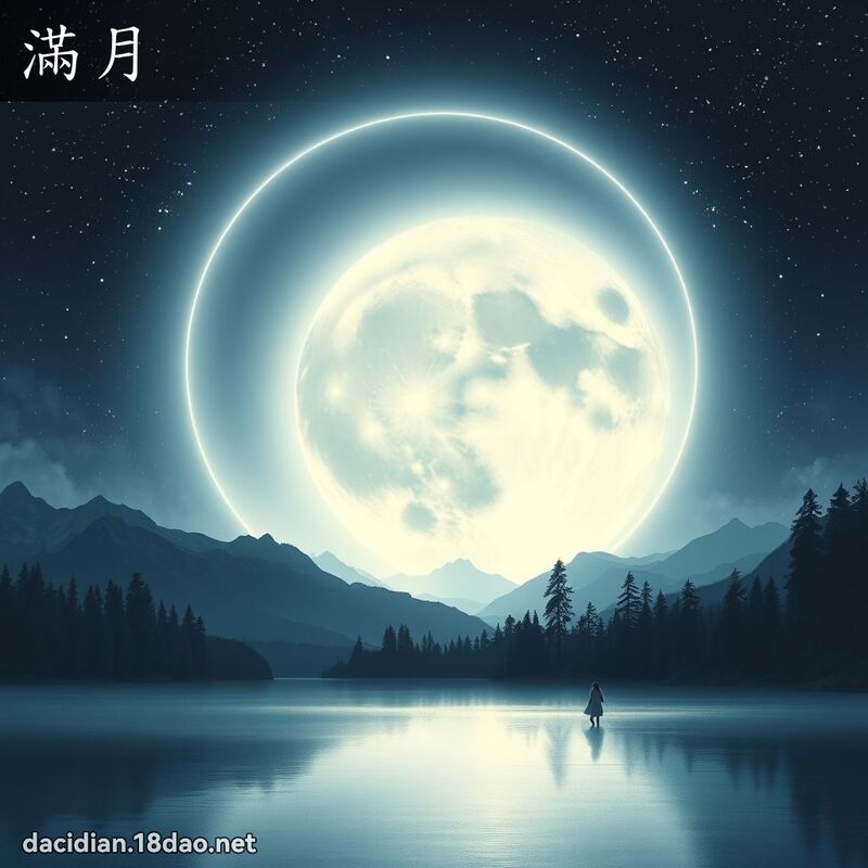 满月 - 国语大辞典配图