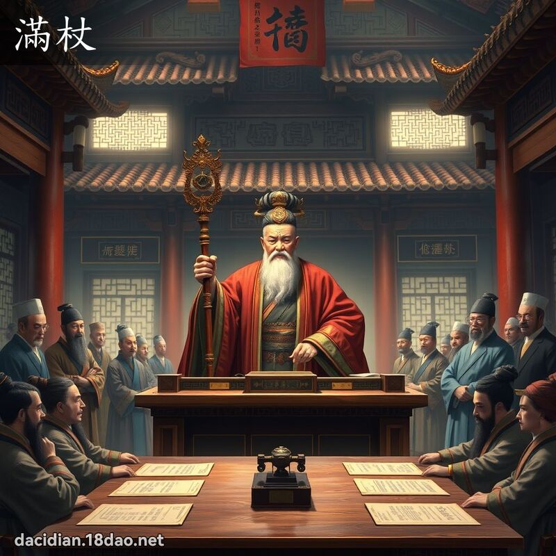 滿杖 - 國語大辭典配圖