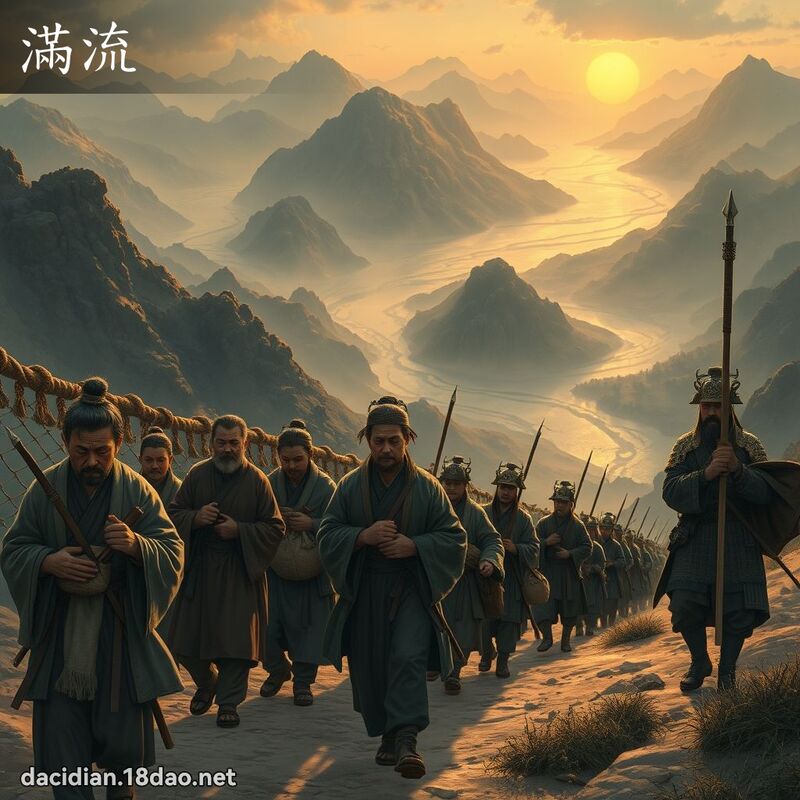 滿流 - 國語大辭典配圖