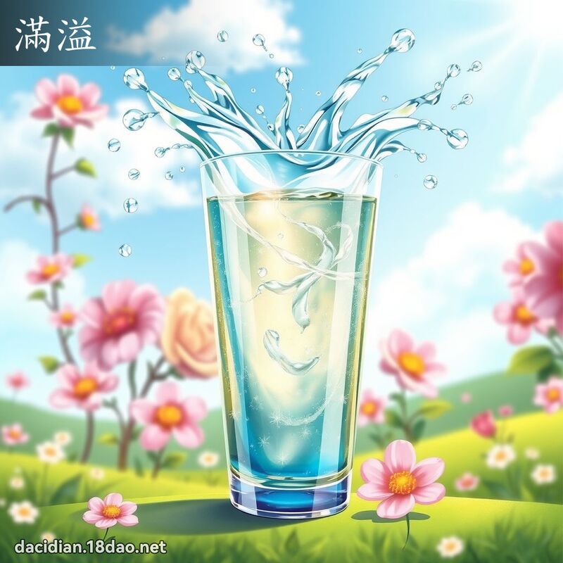 满溢 - 国语大辞典配图