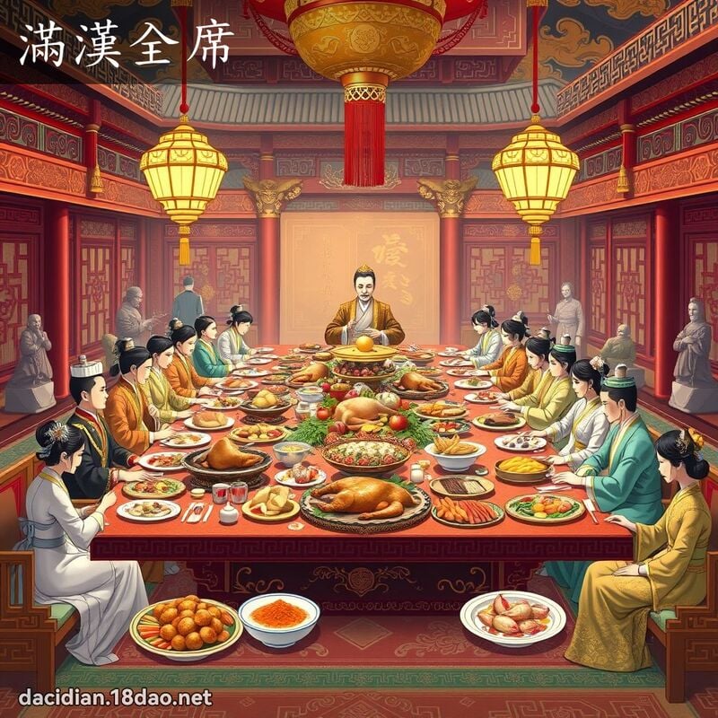 滿漢全席 - 國語大辭典配圖