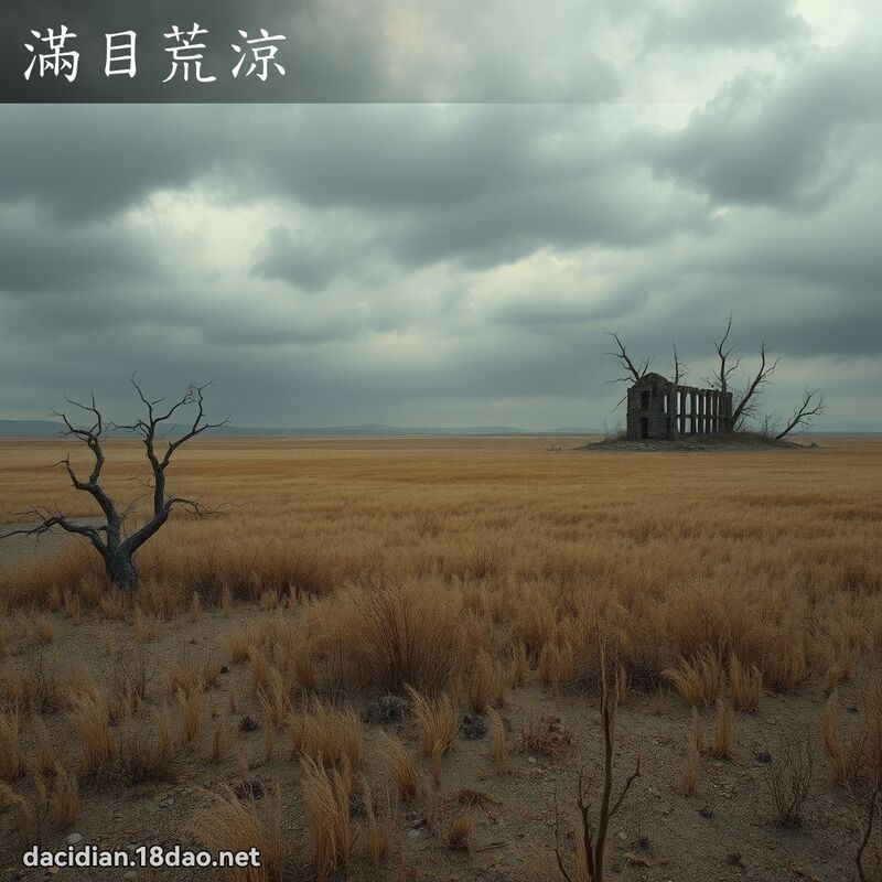 满目荒凉 - 国语大辞典配图