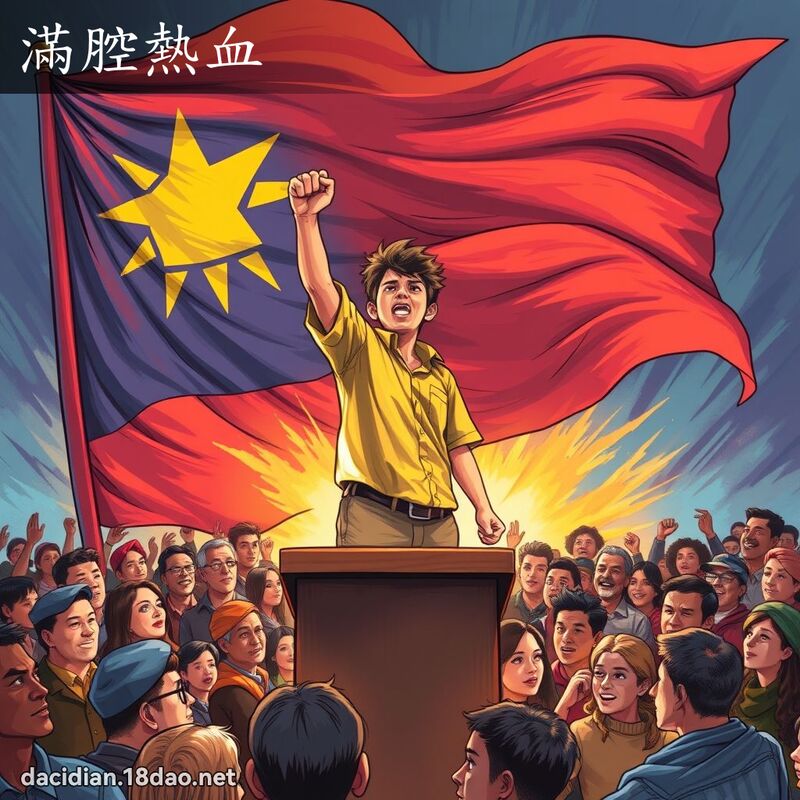 满腔热血 - 国语大辞典配图