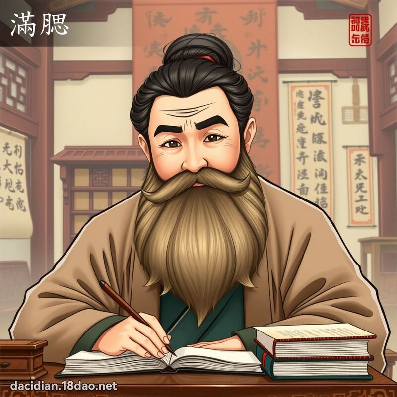 满腮 - 国语大辞典配图