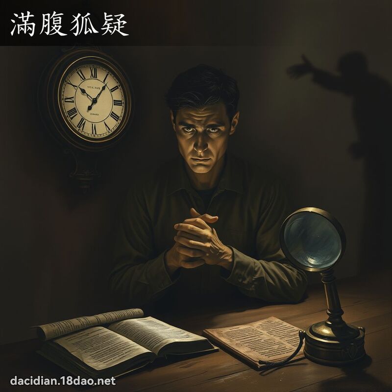 满腹狐疑 - 国语大辞典配图