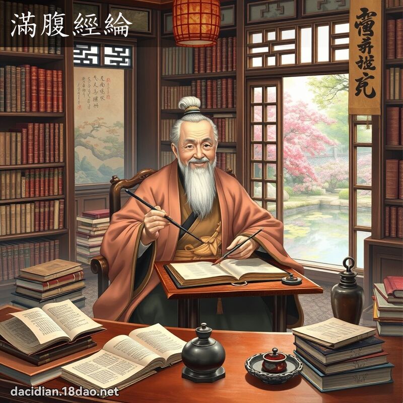 滿腹經綸 - 國語大辭典配圖