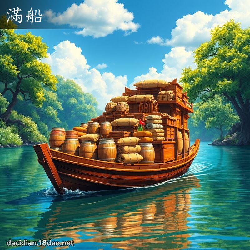 满船 - 国语大辞典配图