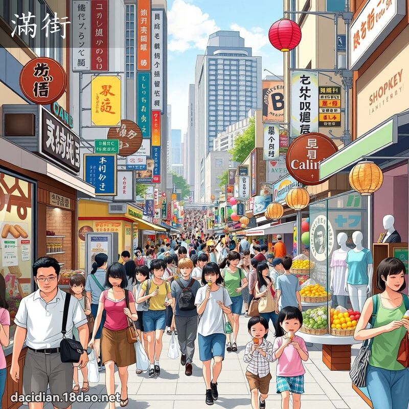 满街 - 国语大辞典配图