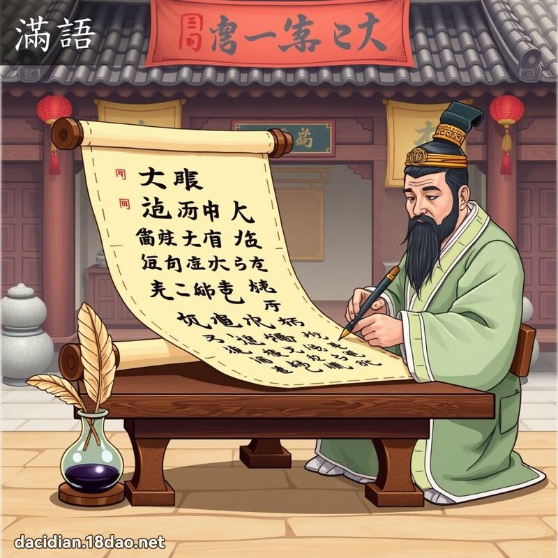 满语 - 国语大辞典配图