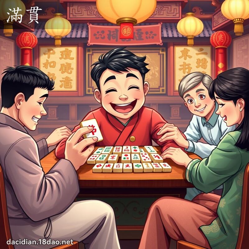 滿貫 - 國語大辭典配圖