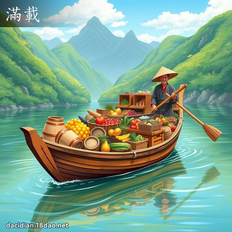 满载 - 国语大辞典配图