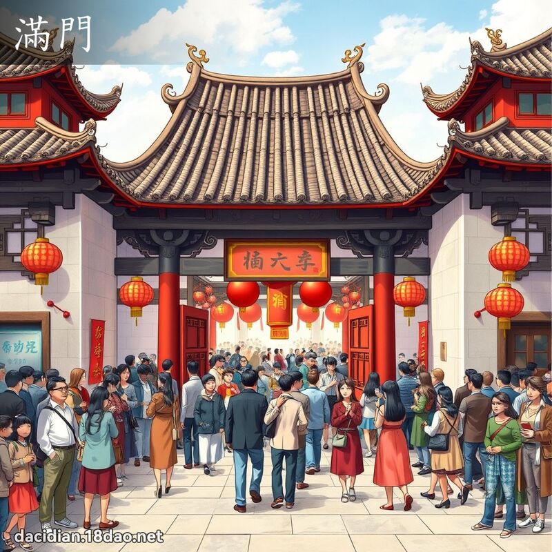 滿門 - 國語大辭典配圖