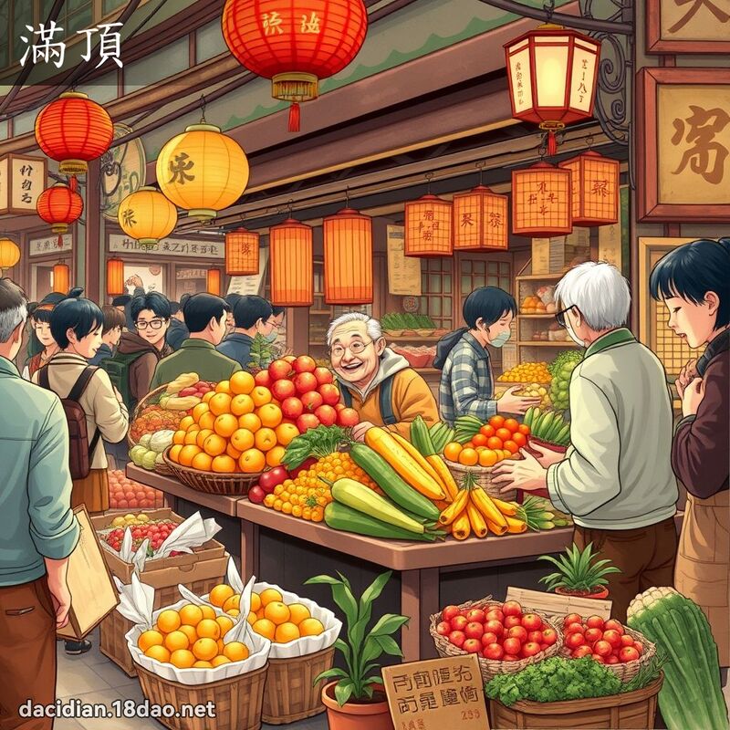 满顶 - 国语大辞典配图