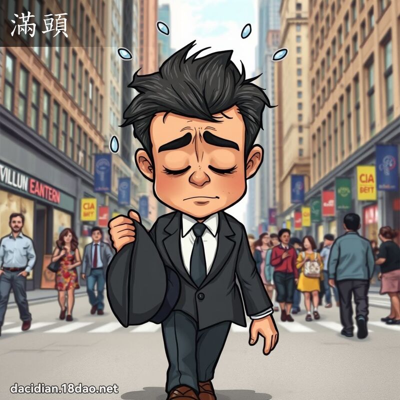 满头 - 国语大辞典配图