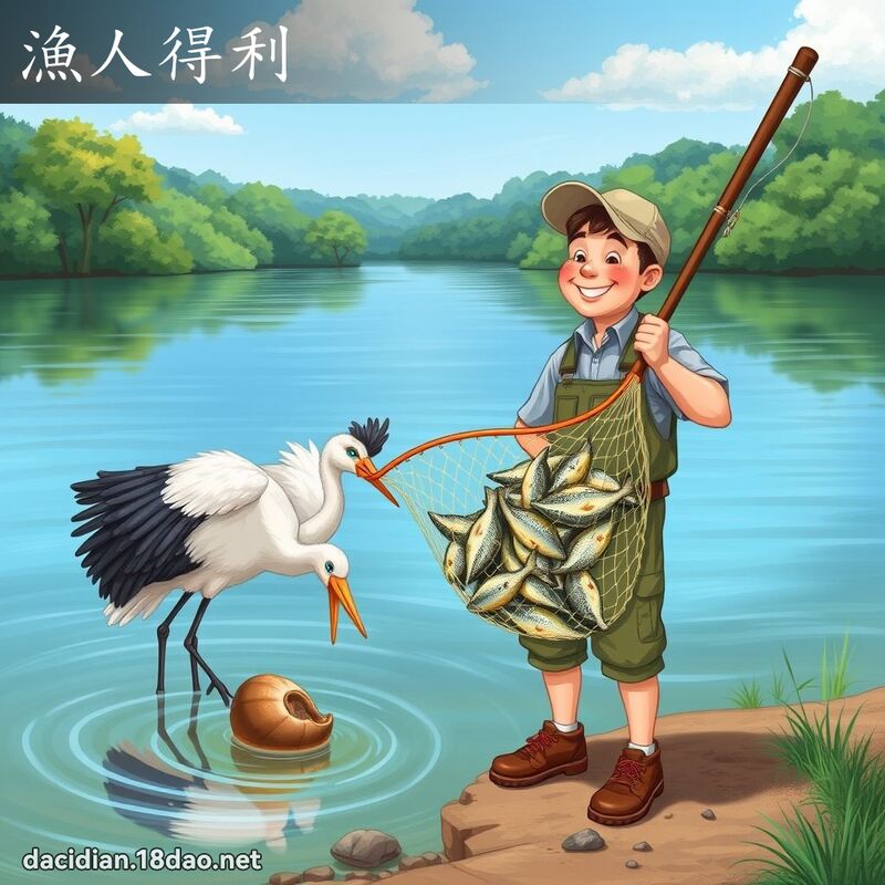 渔人得利 - 国语大辞典配图