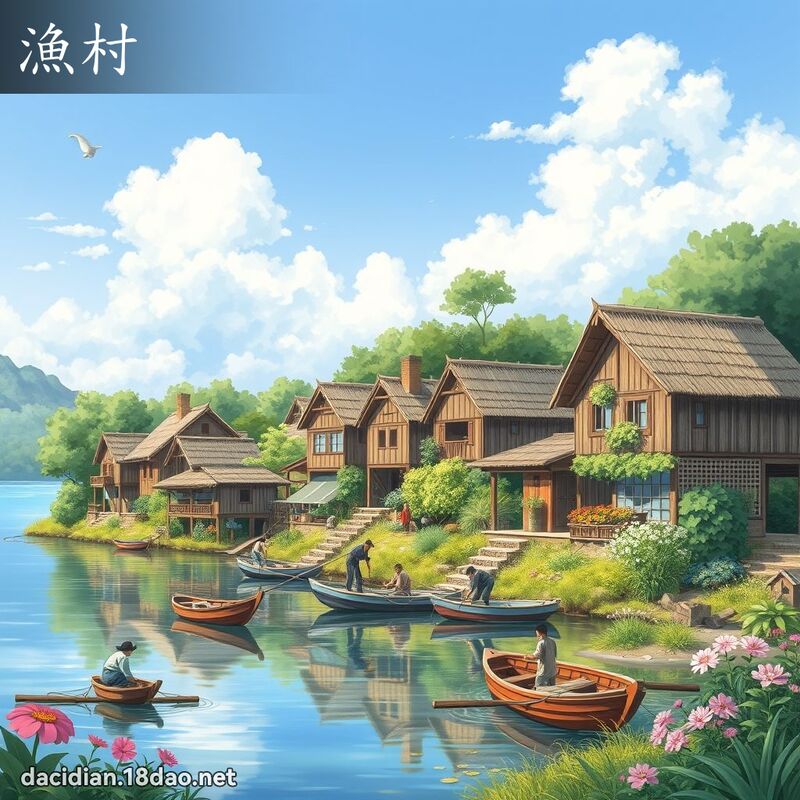 渔村 - 国语大辞典配图