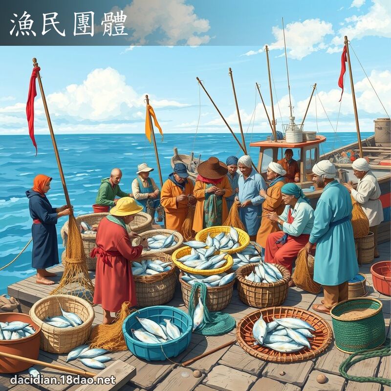 漁民團體 - 國語大辭典配圖