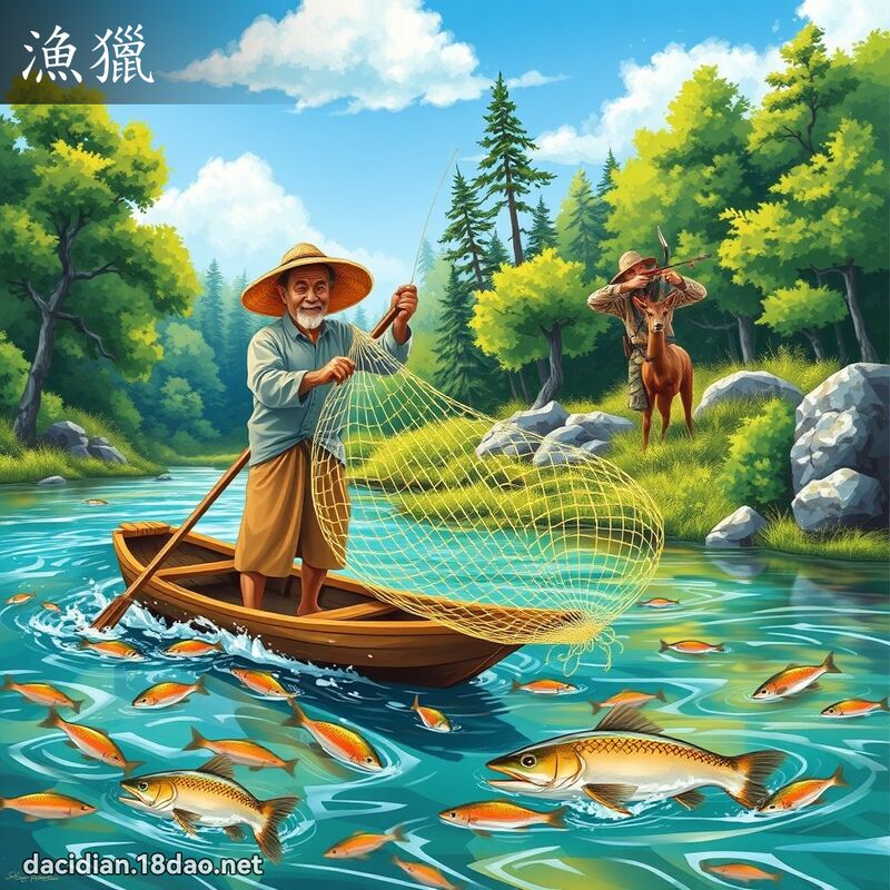 渔猎 - 国语大辞典配图
