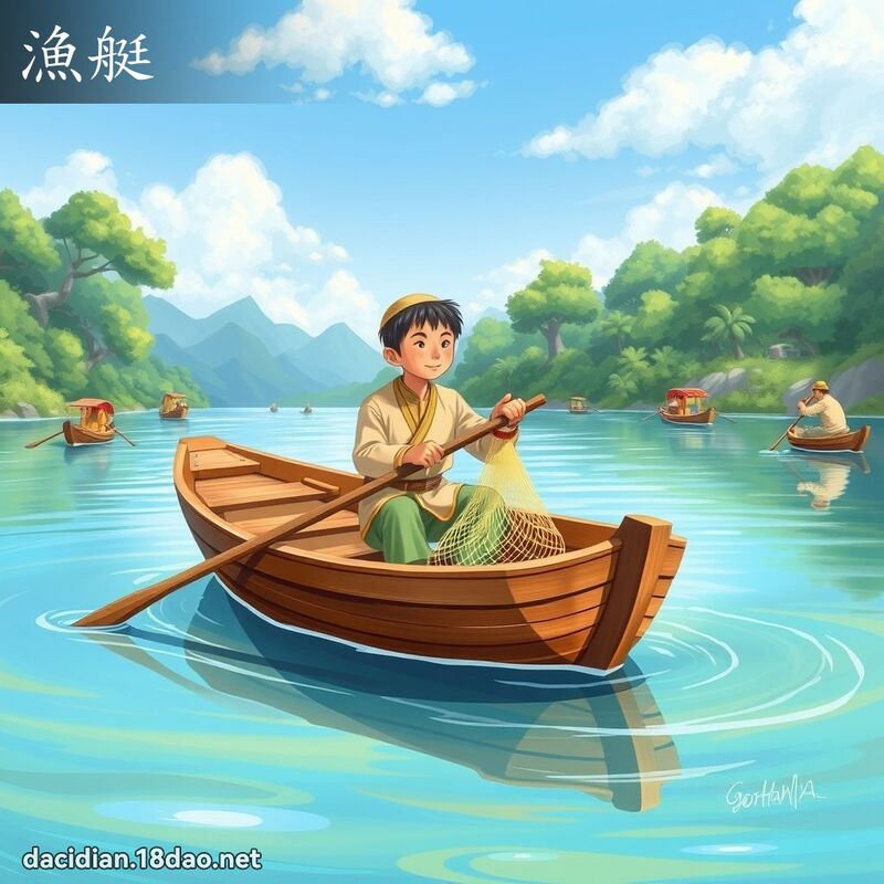 渔艇 - 国语大辞典配图
