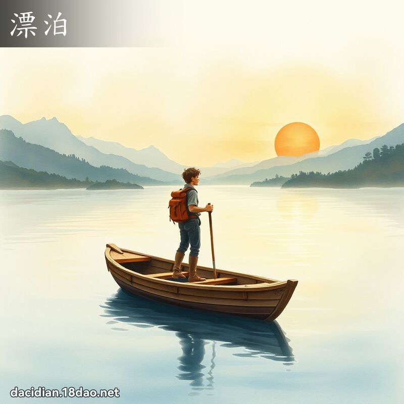 漂泊 - 国语大辞典配图
