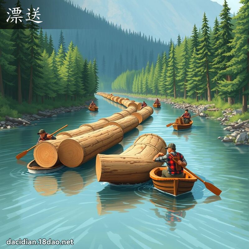漂送 - 国语大辞典配图