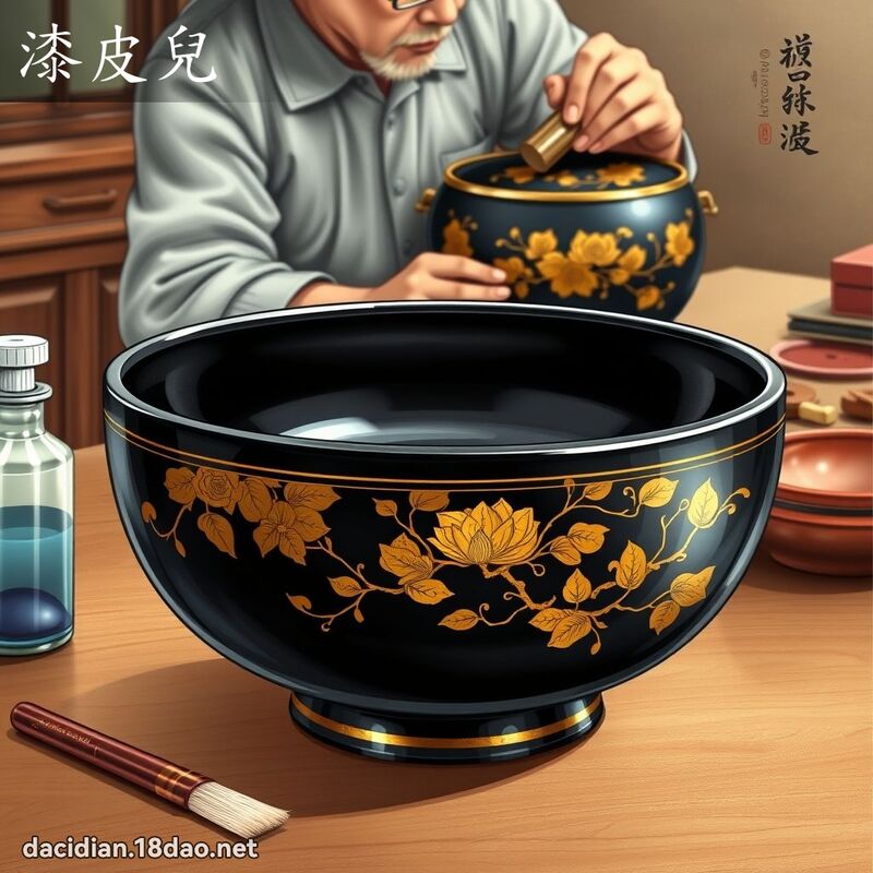 漆皮儿 - 国语大辞典配图
