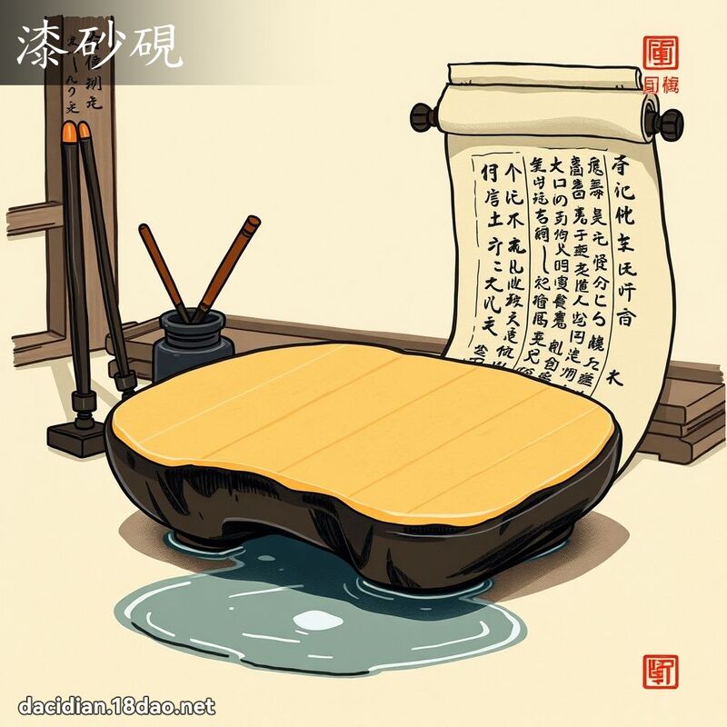 漆砂砚 - 国语大辞典配图