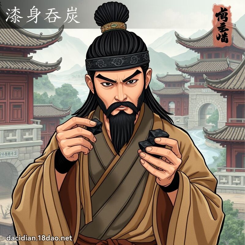 漆身吞炭 - 國語大辭典配圖