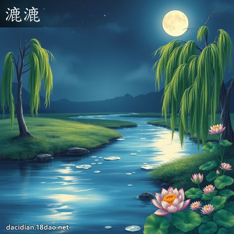 漉漉 - 國語大辭典配圖