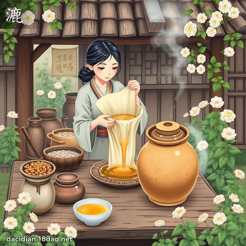 漉 - 国语大辞典配图