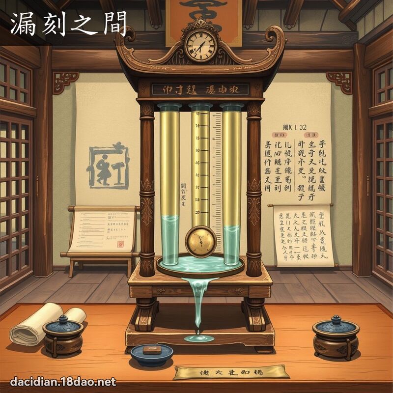 漏刻之間 - 國語大辭典配圖