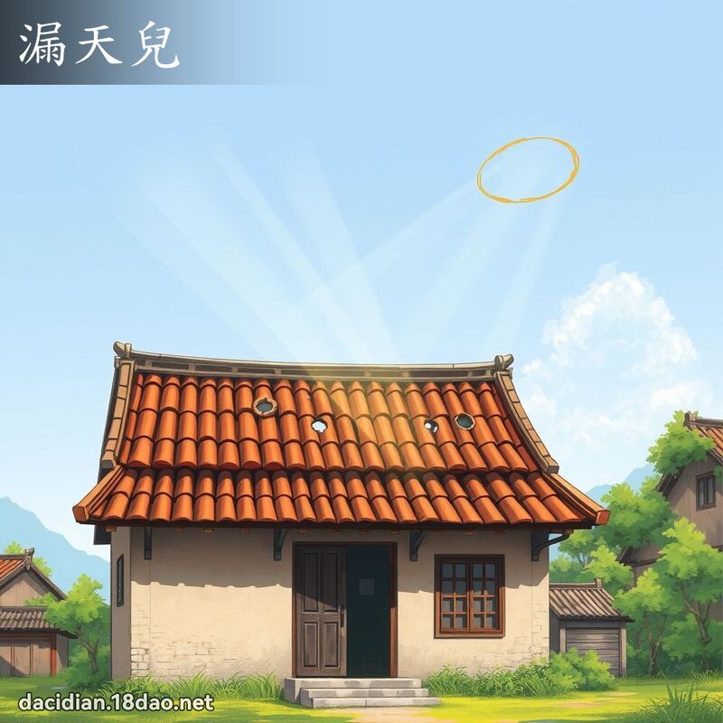 漏天兒 - 國語大辭典配圖
