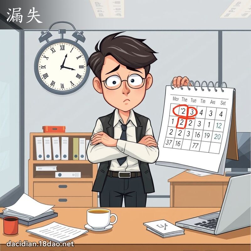 漏失 - 国语大辞典配图