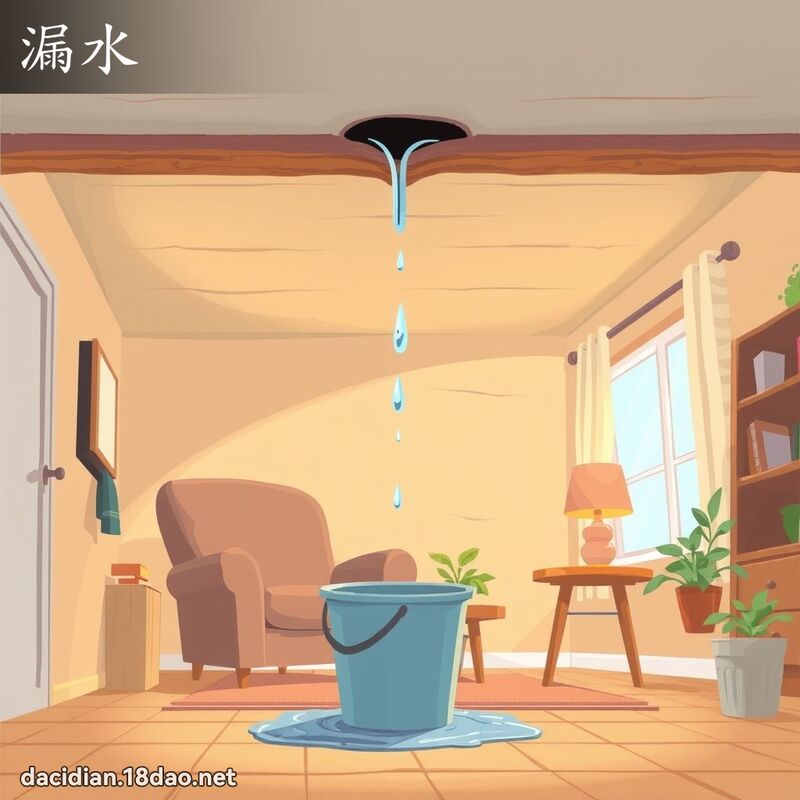 漏水 - 國語大辭典配圖