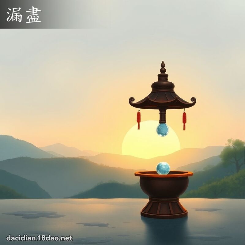 漏盡 - 國語大辭典配圖