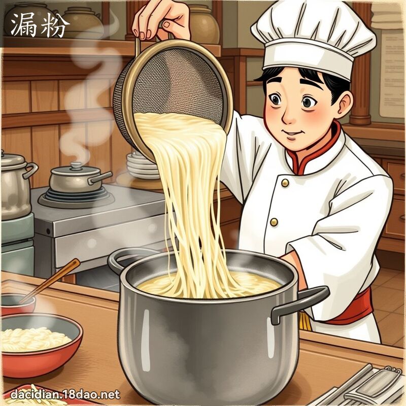 漏粉 - 國語大辭典配圖